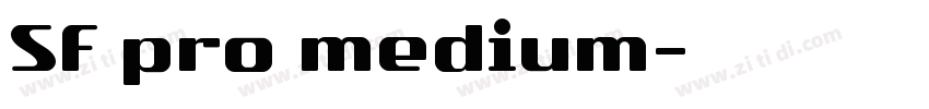 SF pro medium字体转换